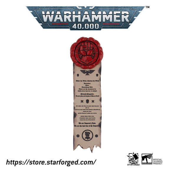 Starforged: Purity Seal - Imperial Fists Pin Badge Games Workshop Merchandise Starforged 