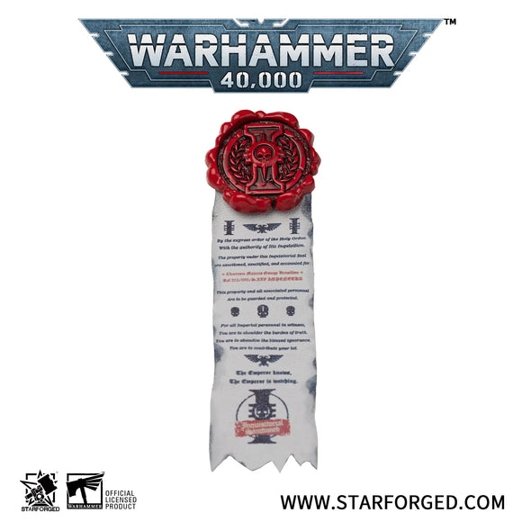 Starforged: Purity Seal - Inquistion/ Grey Knights Pin Badge Games Workshop Merchandise Starforged 