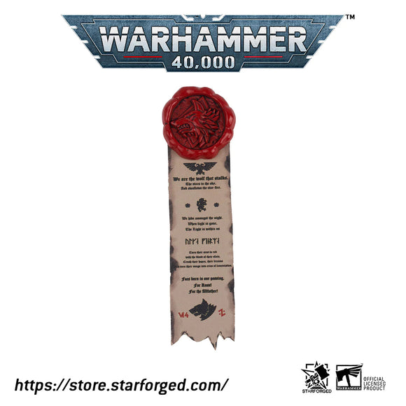 Starforged: Purity Seal - Space Wolves Pin Badge Games Workshop Merchandise Starforged 