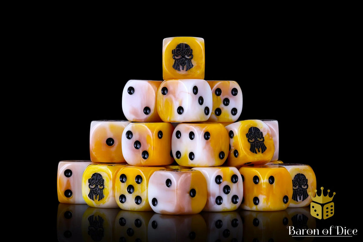 HammerHouse Baron Of Dice 16mm D6, Dwarven Ingot Dice 25pcs by Baron