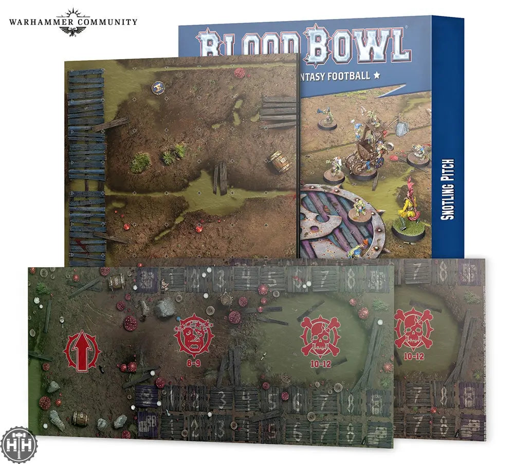 Blood bowl - khorne pitch & dugouts - La Crypte du Jeu