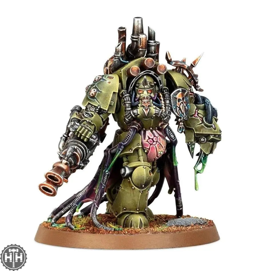 Joytoy - Death Guard - Lord of Virulence with Power Fist and Twin Plague Spewer 1/18 - Warhammer Joytoy - Death Guard - Lord of Virulence with Power Fist and Twin Plague Spewer 1/18 - Warhammer