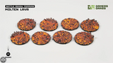 GamersGrass Molten Lava - Round 32mm (x8) GamersGrass