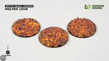 GamersGrass Molten Lava - Round 50mm (x3) GamersGrass