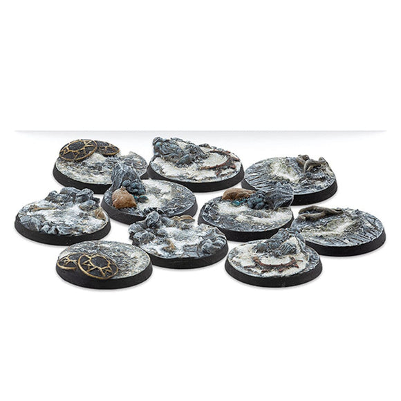 30mm Northern Tribes Scenery Bases, Alpha Series Warcrow Corvus Belli 