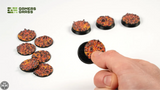 GamersGrass Molten Lava - Round 28mm (x10) GamersGrass