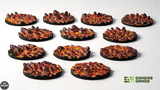 GamersGrass Molten Lava - Round 25mm (x12) GamersGrass