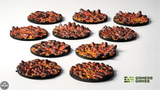 GamersGrass Molten Lava - Round 28mm (x10) GamersGrass