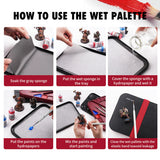 Golden Maple 2 in 1 Wet Palette Kit Palette and Brush Golden Maple