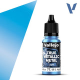 77111 - True Metallic: Metal Light Sapphire Blue 18ml True Metal Vallejo 