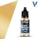 77117 - True Metallic: Metal Light Arcane Gold 18ml True Metal Vallejo 