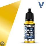 77122 - True Metallic: Metal Base Radiant Yellow 18ml True Metal Vallejo 
