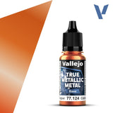 77124 - True Metallic: Metal Base Ancient Copper 18ml True Metal Vallejo 