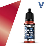 77126 - True Metallic: Metal Base Ruby Red 18ml True Metal Vallejo 