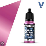 77127 - True Metallic: Metal Base Crimson Magenta 18ml True Metal Vallejo 