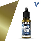 77136 - True Metallic: Metal Base Greenish Gold 18ml True Metal Vallejo 