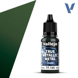 77155 - True Metallic: Metal Shade Amber Green 18ml True Metal Vallejo 