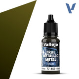 77159 - True Metallic: Metal Shade Aged Metal 18ml True Metal Vallejo 