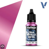 77167 - True Metallic: Metal Airbrush Crimson Magenta 18ml True Metal Vallejo 