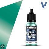 77173 - True Metallic: Metal Airbrush Beetle Green 18ml True Metal Vallejo 
