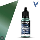 77174 - True Metallic: Metal Airbrush Dusken Green 18ml True Metal Vallejo 