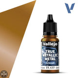 77177 - True Metallic: Metal Airbrush Arcane Gold 18ml True Metal Vallejo 