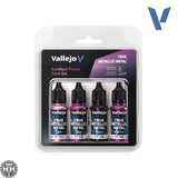 77255 - True Metallic: Metal Paint Set - Amethyst Purple (x4 Colours) True Metal Vallejo 