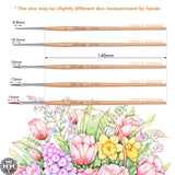 Golden Maple Premium Kolinsky Sable Painting Brush - 5PC Set
