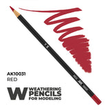 Ak10031 Watercolor Pencil Red