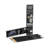 Ak10039 Watercolor Pencil Set Black And White