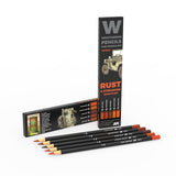 Ak10041 Watercolor Pencil Set Rust And Streaking