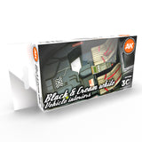 Ak11683 Black Interior And Cream White Set