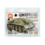 Ak-138 Chipping Essentials Weathering Set