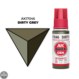 Ak17046 Dirty Grey 18 Ml - Quick Gen AK Interactive