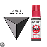 Ak17050 Soft Black 18 Ml - Quick Gen AK Interactive