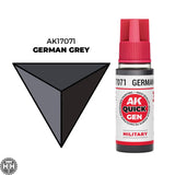 Ak17071 German Grey 18 Ml - Quick Gen AK Interactive