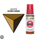 Ak17075 Ochre Green 18 Ml - Quick Gen AK Interactive