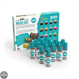 AK19300 Master Acrylic Wash Set Full Range 18 Colors AK Interactive