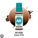 AK19305 Sepia Filth Wash 18Ml AK Interactive