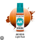 AK19316 Light Rust Wash 18Ml AK Interactive