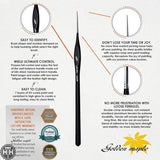 Golden Maple Detail Paint Brush Set with Triangular Handles - 10pcs