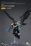Joytoy Raven Guard Corvus Corax, Primarch of the XIX Legion with artificer-crafted lightning talons, archaeotech pistols, and whip - JT04179 JoyToy