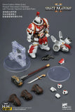 Joytoy Game Edition White Scars Assault Intercessor Champion with Thunder Hammer and Bolt Pistol - JT04407 JoyToy