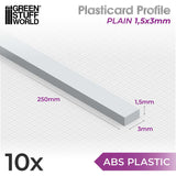 ABS Plasticard - Profile PLAIN 3 mm