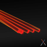 Acrylic Rods - Round 1.6 mm Fluor RED-ORANGE