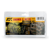 Ak-087 Engines And Metal Weathering Set