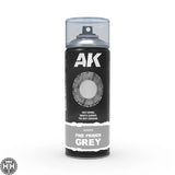 AK1010 Fine Primer Grey - Spray 400ml (2 nozzles) Primer Spray AK Interactive 