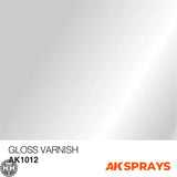 AK1012 Gloss Varnish - Spray 400ml (2 nozzles) Varnish Spray AK Interactive 