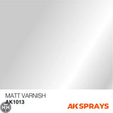 AK1013 Matt Varnish - Spray 400ml (2 nozzles) Varnish Spray AK Interactive 