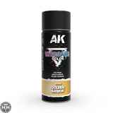 AK1052 Golden Armor Spray 400ml Primer Spray AK Interactive 